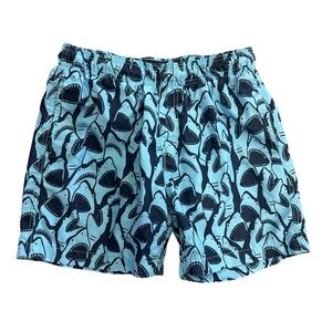Trunks Surf & Swim Co Swim Shorts Blue Sharks Youth Size XL